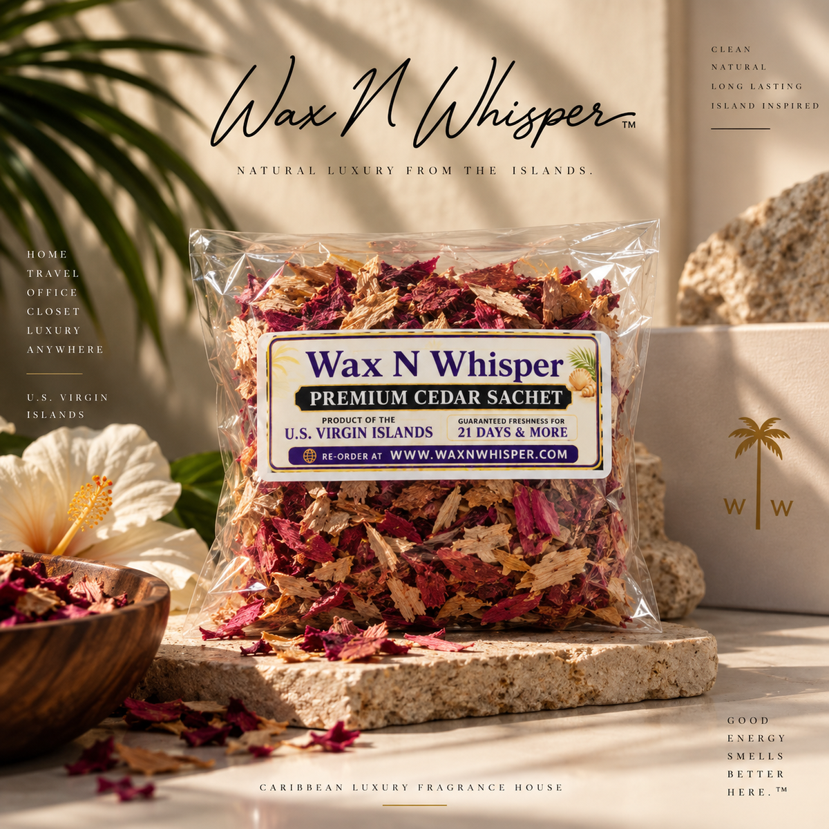 Premium Cedar Sachet | Wax N Whisper