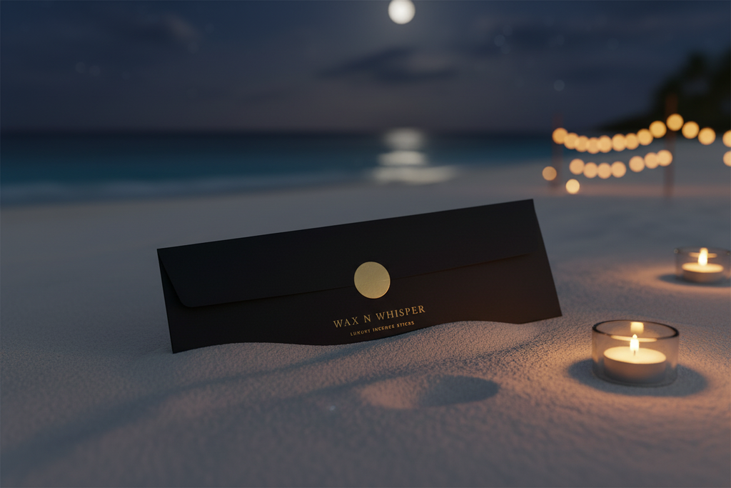 Envelope in the Sand – Nighttime Beach
